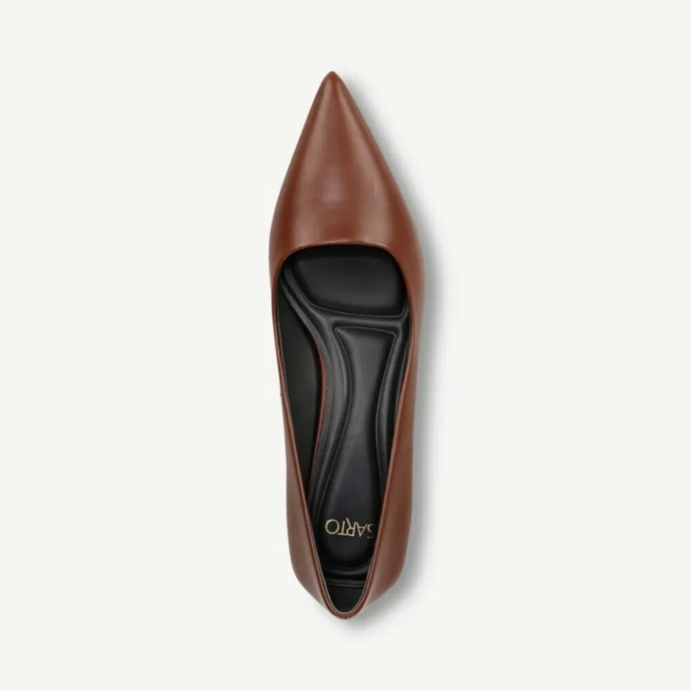 Franco Sarto Diva Leather Kitten Heel Pumps